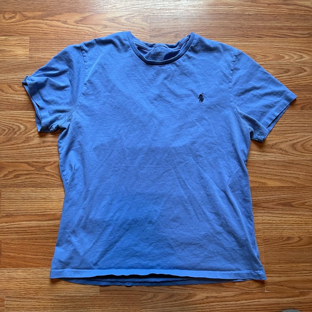 BLUE POLO SHORT SLEEVE SHIRT